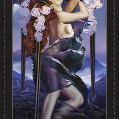 Three of wands WIP