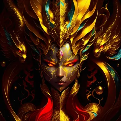 The Golden Queen & Guardians; 200th “ArtEveryDay”