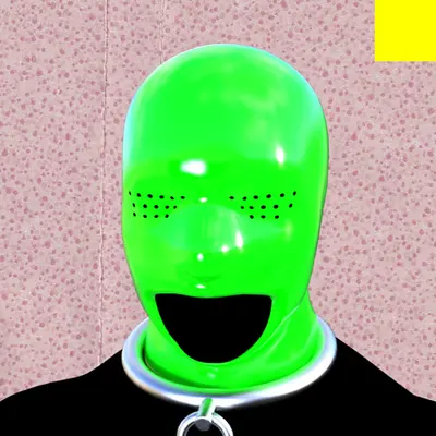Villain #202 - The Green Latex Sexual Deviant Villain on the Spotz background with the Yellow Accent