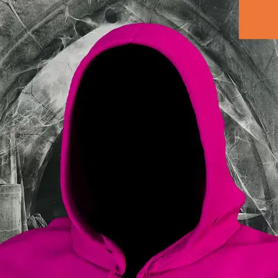 Villain #214 - The Pink Hoodie Villain on the Cave background with the Original Accent