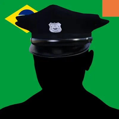 Villain #321 - The Police Villain on the Brazilian background with the Original Accent