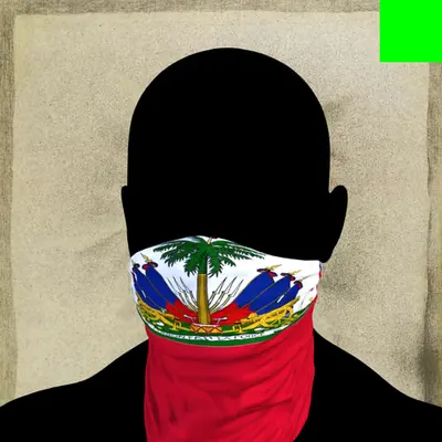 Villain #326 - The Haitian Villain on the Dusty Paper background with the Green Accent