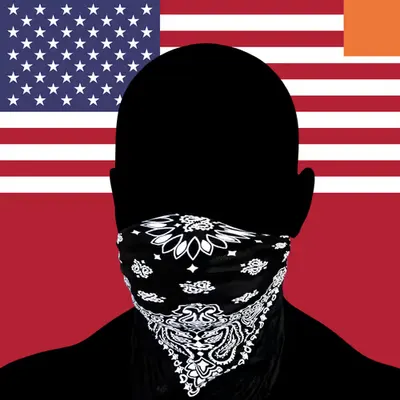 Villain #343 - The Gangsta Disciple Villain on the Merica background with the Original Accent