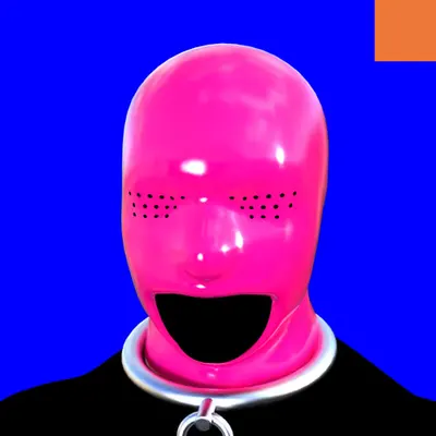 Villain #393 - The Pink Latex Sexual Deviant Villain on the Blue background with the Original Accent