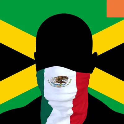 Villain #396 - The Mexican Villain on the Jamrock background with the Original Accent
