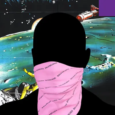 Villain #409 - The Balenciaga Scarf Villain on the Space Ho background with the Purple Accent