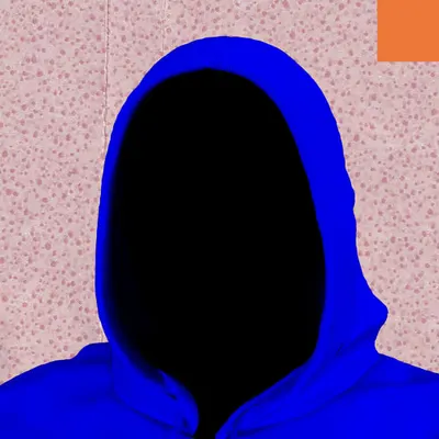 Villain #483 - The Blue Hoodie Villain on the Spotz background with the Original Accent