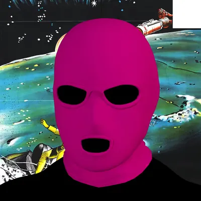 Villain #487 - The Pink Ski Mask Villain on the Space Ho background with the White Accent