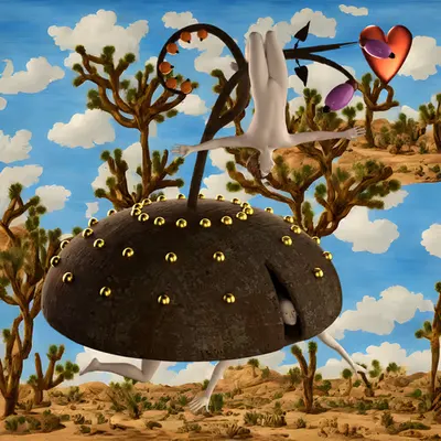 #103 | Group inside of an organic shell scene with background seed 378 and a Red Heart card suit
