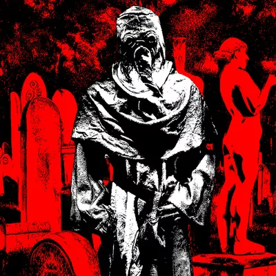 #245 - Plague Doctor ghost in the Cemetery of Abi
