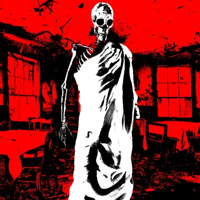 #250 - Skeleton Monk ghost in the Dining Room