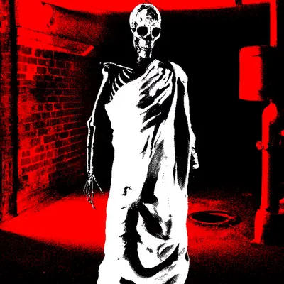 #278 - Skeleton Monk ghost in the Basement of Emptiness