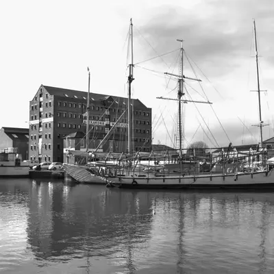 tall ship at Gloucester Docks