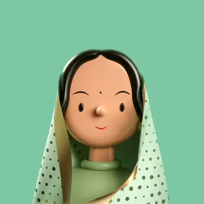 Amrita Sher-Gil Toy Face