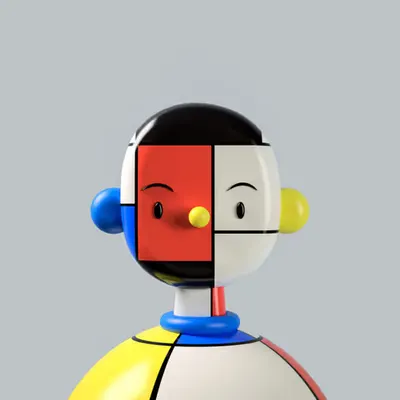 Mondrian Toy Face