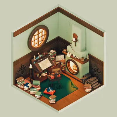 A Hobbit's Study