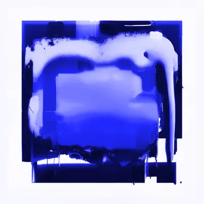 Square construction in blue haze