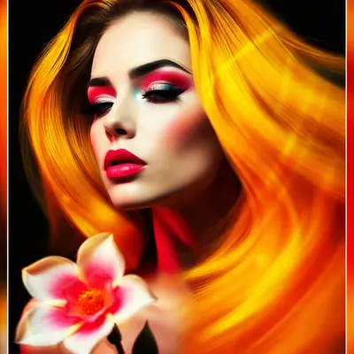 She is a flower.