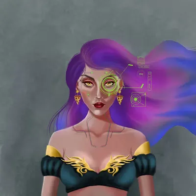 Purple Lady