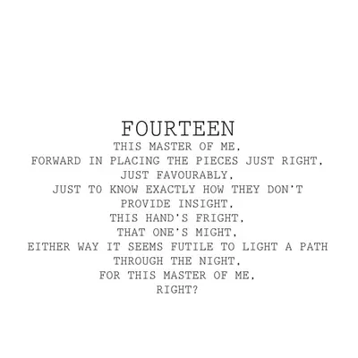 FOURTEEN