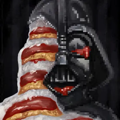 Dark side cake