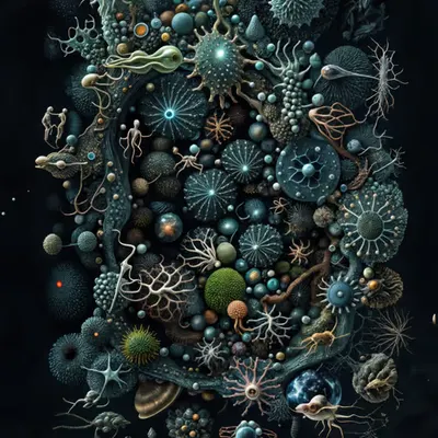 Microscopic Pigment Structure in Bosch