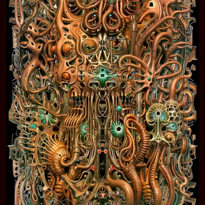 Ancient and futuristic circuit board