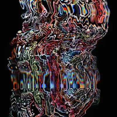 Glitched scan of an internal map drawing