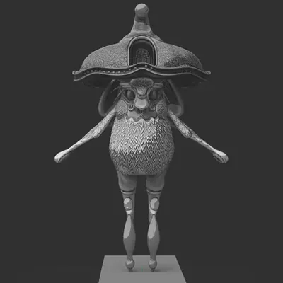 MUSH ROOM character sculpt 2023 