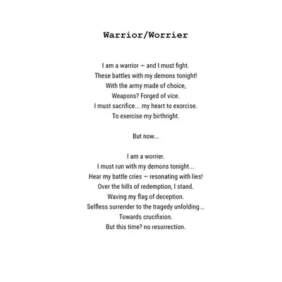 Warrior/Worrier