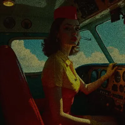 Textile art #9  - The pilot