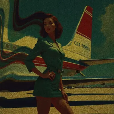 Textile art #10 - Takeoff