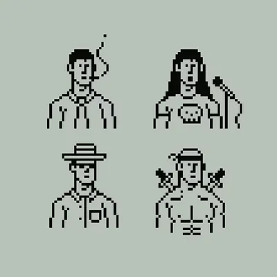 pixel art character study
