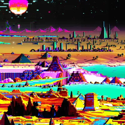 The lake within the city, the city within the lake