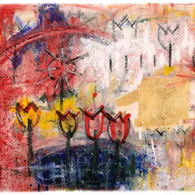 Flower Garden (Flowers, Sky, and Water)