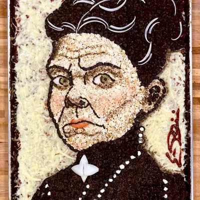 Lizzie Borden Pizza Portrait