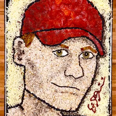John Cena Pizza Portrait