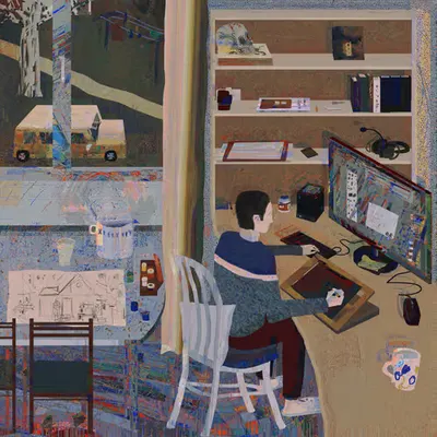 The Artist in his Studio
