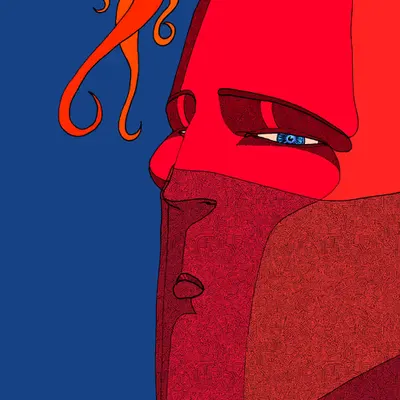 red mask