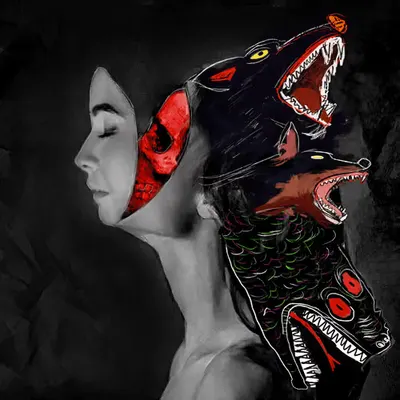 #105 Wolf, doberman, anaconda