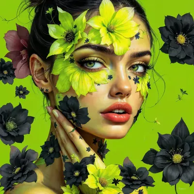 Blossoms of Contrast