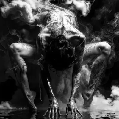 Kneeling at the Mirror of Dissolution
