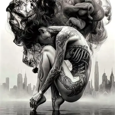 The City Mourns in Ripples of Ink and Bone