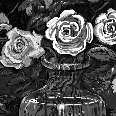 Roses B/W
