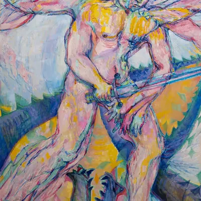 Saint Michael fighting the Dragon
