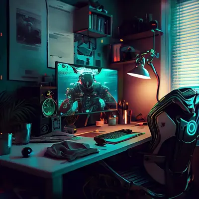 Cyber Flat-Game Room #1/50