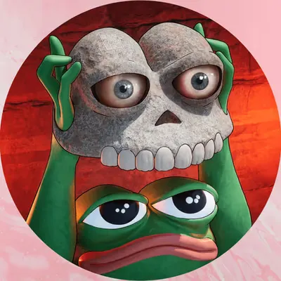 THE BLUEPRINT PEPE SKULL