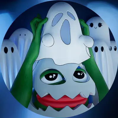GHOST PEPE SKULL