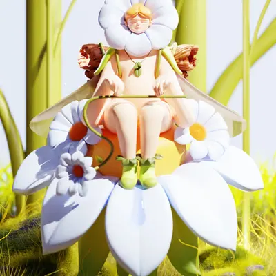 She is a moth, a messenger of beauty and life