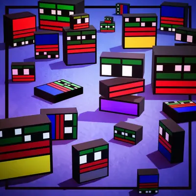 Party Geometric Pepe 3D #1/30